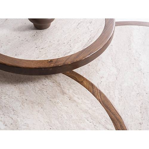 620 Traverten Orta Sehpa