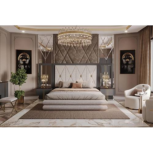 Madrid Antrasit Premium-�S Yatak Odas�