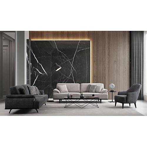 Elsa Siyah-PC Koltuk Takm