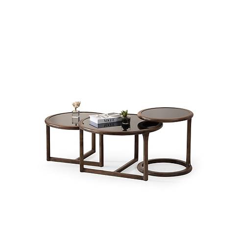 620 Ceviz-Cam Orta Sehpa