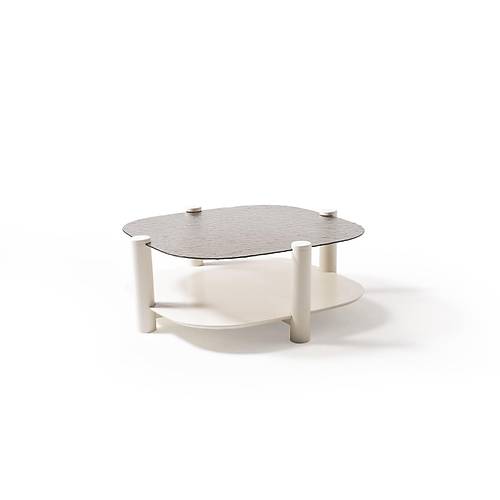974 Krem Bronz F�zyon Orta Sehpa