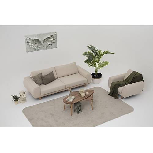 Ared Krem-BRT Koltuk Takm