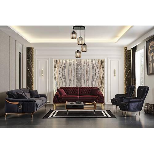 Lotus Kadife-ON Koltuk Takm