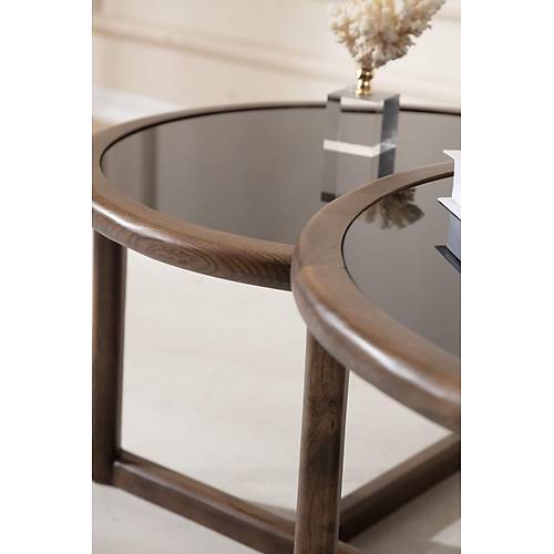 620 Ceviz-Cam Orta Sehpa