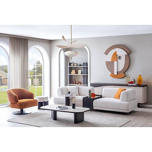 Matilda Koyu Ceviz-MS Koltuk Takm