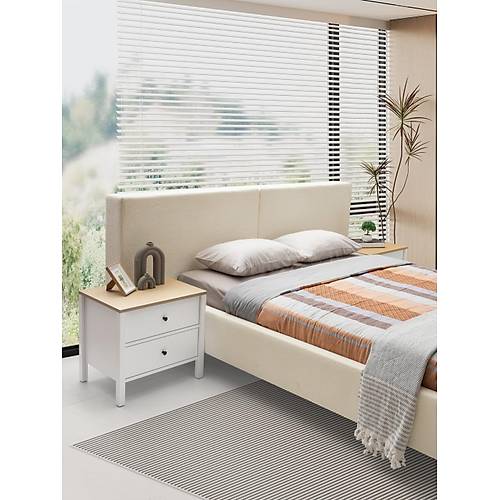 Mona Beyaz Mee Yatak Odas