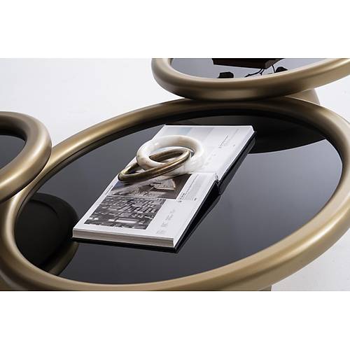 950 Antik Siyah Orta Sehpa