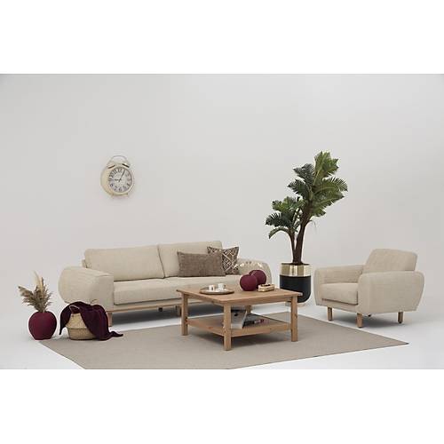 Ared Bohem Krem-BRT Koltuk Takm