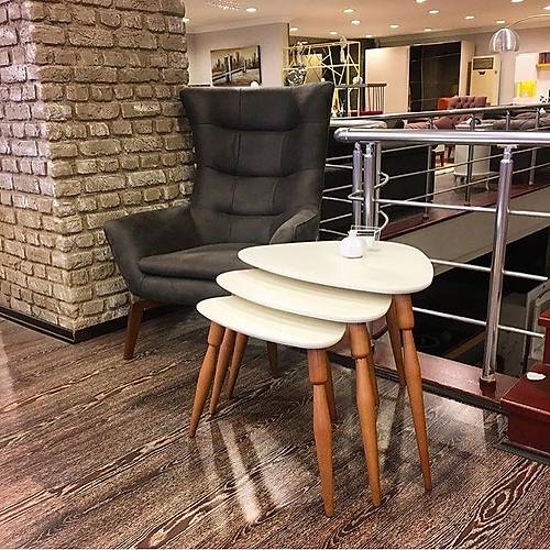 Ege Ekru-TB Servis Sehpa