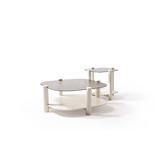 974 Krem Bronz F�zyon Orta Sehpa