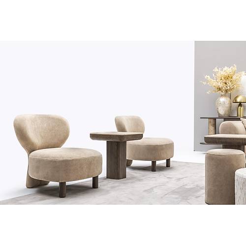 New Pouffer-CF Orta Sehpa