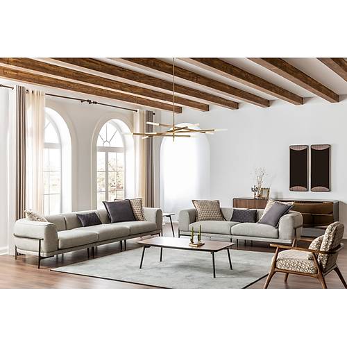 Arkadia Gri-BMN Koltuk Takm