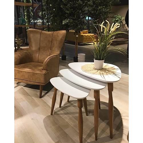 Ege Ekru-TB Servis Sehpa