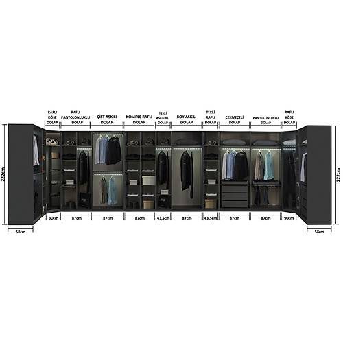 Beyonce Antrasit-EYF Yatak Odas�