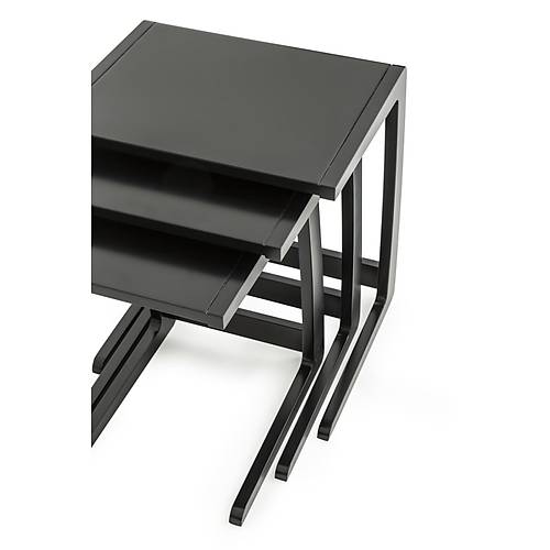 Selendi Siyah Servis Sehpa