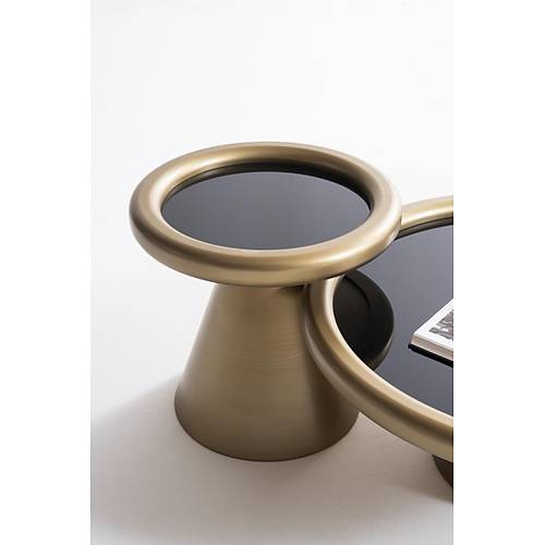 950 Antik Siyah Orta Sehpa