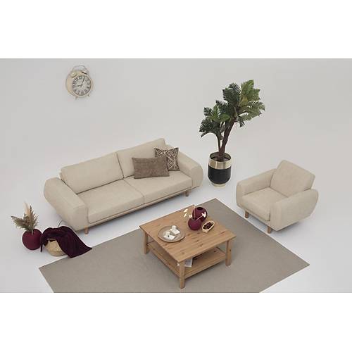 Ared Bohem Krem-BRT Koltuk Takm