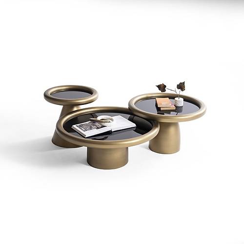 950 Antik Siyah Orta Sehpa