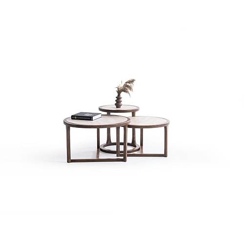 620 Traverten Orta Sehpa