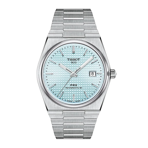 TISSOT PRX Ice Blue Powermatic 80 T1374071135100 Kol Saati