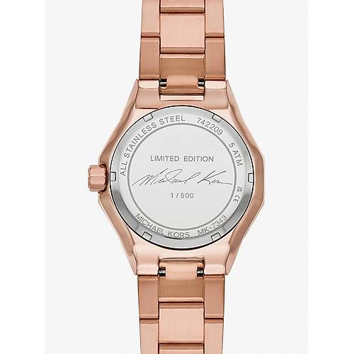 MICHAEL Kors Limited-Edition Unisex Raquel Pav Rose Gold-Tone Watch