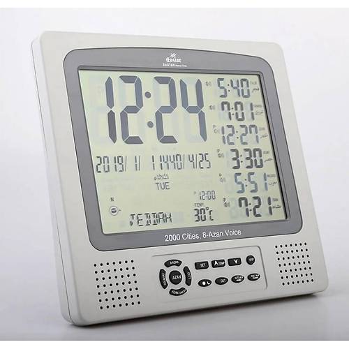 Eastar AC2016 Ezan Okuyan 8 Makam Pilli Masa Saati