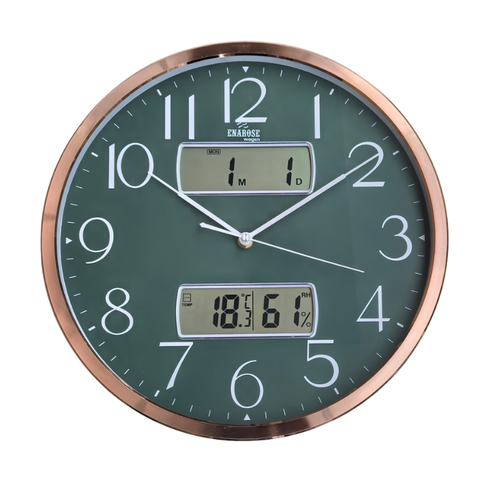 Enarose A523263-2 Green Takvimli & Nem �l�erli Saat