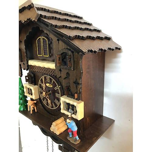 Eastar EC2305 Y�zde 100 Masif Ah�ap Guguklu Duvar Saati