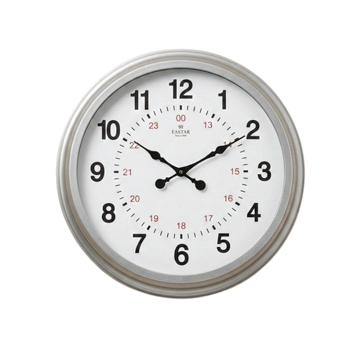 Eastar A762635 60 cm Metal Kasa Ah�ap Kadran Duvar Saati