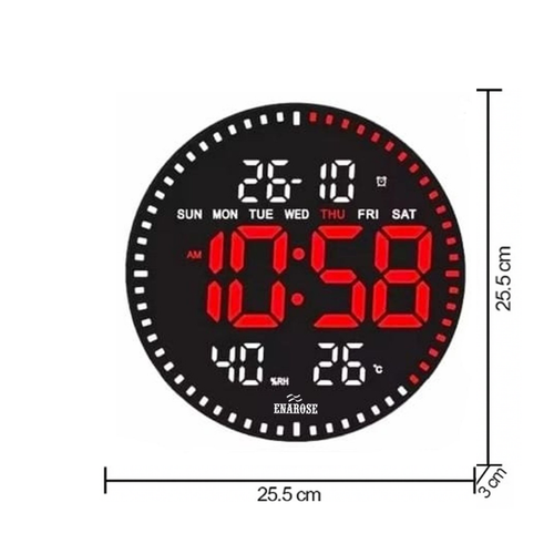 Enarose AWC25860-2 3D LED Duvar Saati