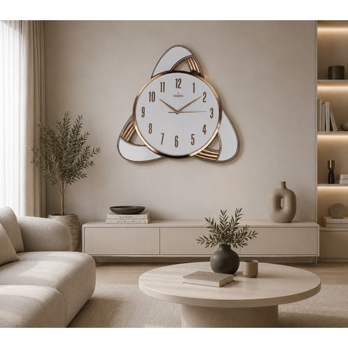 Enarose A552224-2 White Bombe Caml� Duvar Saati