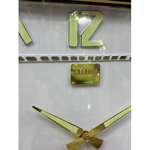 Enarose 3D Kabartma Fosforlu Rakam Duvar Saati E2711 A