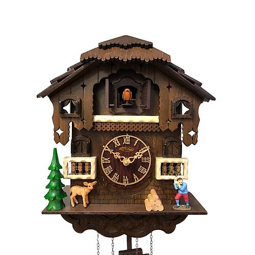 Eastar EC2305 Y�zde 100 Masif Ah�ap Guguklu Duvar Saati