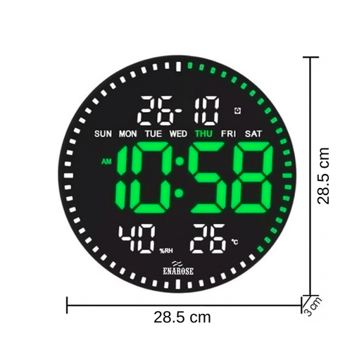 Enarose AWC25860-1 3D LED Duvar Saati