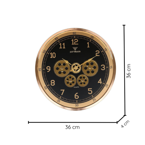 JustWalker arkl Duvar Saati A5522017 Black