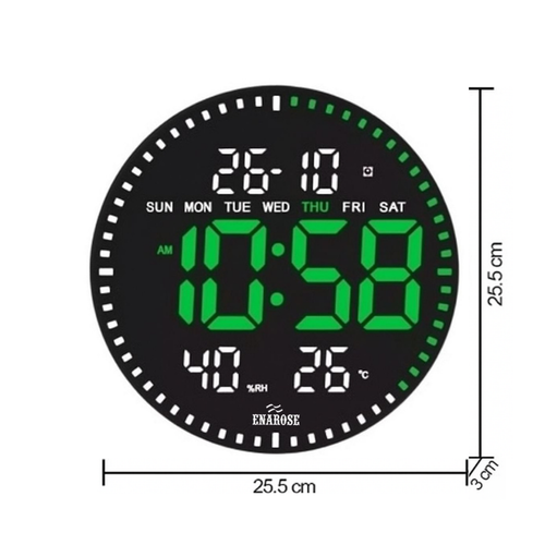 Enarose AWC25860-1 3D LED Duvar Saati