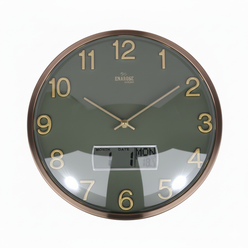 Enarose A551125-1 3D Kabartma Rakaml� Duvar Saati