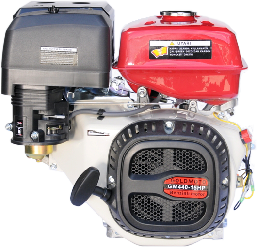 GoldMoto GM440E 15 Hp Marşlı Krank Mili Kamalı Benzinli Motor