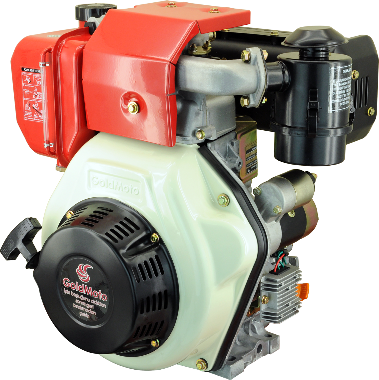 GoldMoto GM186FAEN-G7 Dizel Motor 10 Hp Marşlı Krank Mili Konik