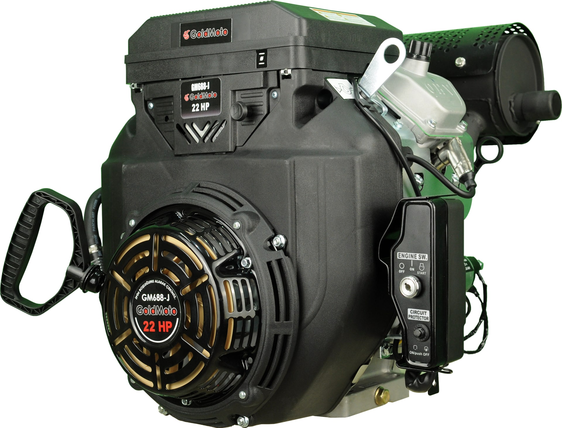 GoldMoto GM688-J 22Hp Konik Marşlı Benzinli Motor