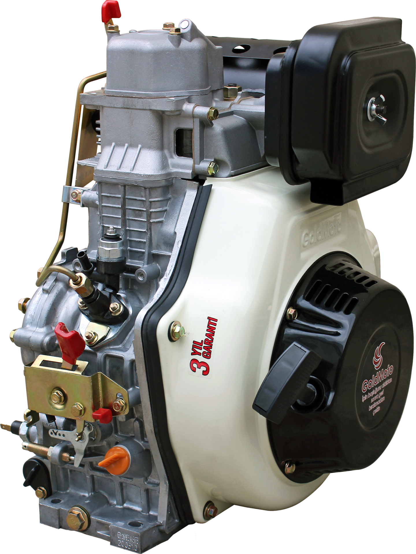 GoldMoto GM186FAE-G3 Dizel Motor 10 Hp Marşlı Krank Mili Konik Orta