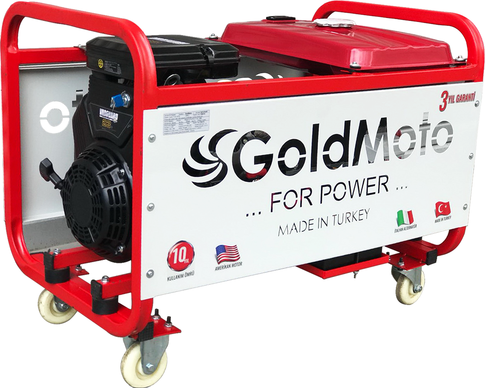 GoldMoto GM16BJBS Benzinli Jeneratör 14.6Kva Monofaze Marşlı