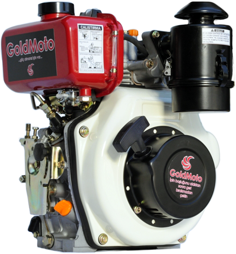 GoldMoto GM170F-C Dizel Motor 5 Hp İpli Krank Mili Kamalı