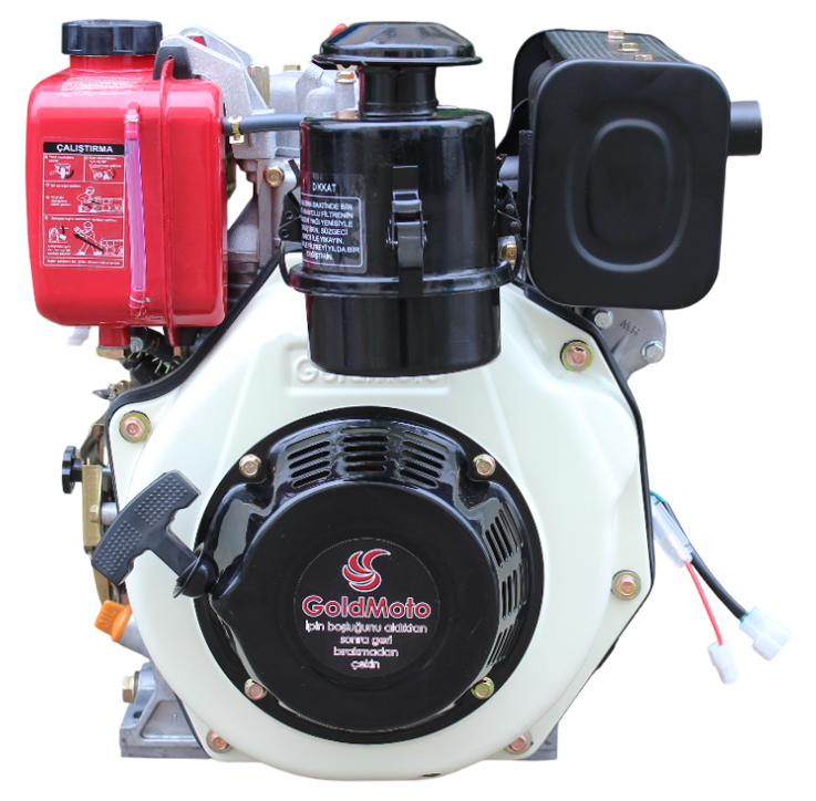 GoldMoto GM178FE-C Dizel Motor 7 Hp Marşlı Krank Mili Kamalı