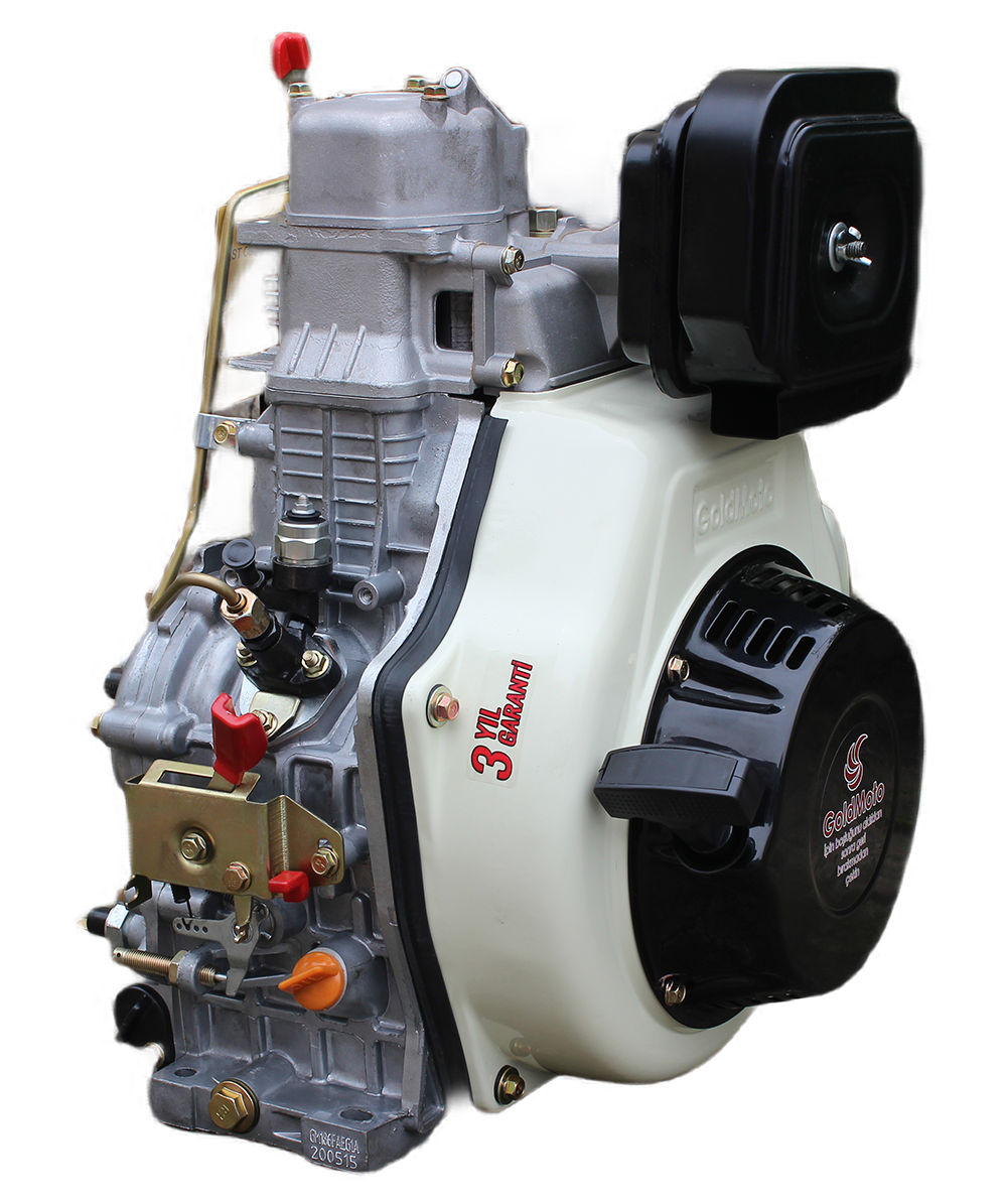 GoldMoto GM186FAE-G1A Dizel Motor 10 Hp Marşlı Krank Mili Konik Uzun