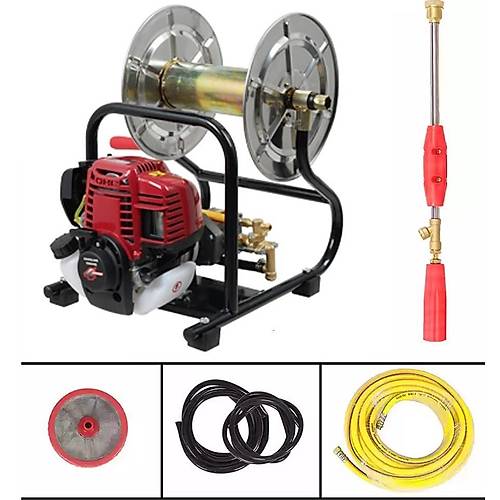 Gardenpro GP-900/4T Makaral� 4 Zamanl� �la�lama Makinesi 25 Mt Hortum