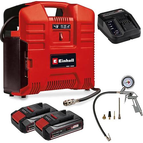 Einhell TE-AC 36/8 Li OF Set Ak�l� Kompres�r - �anta tipi 18V 2x2.5AH