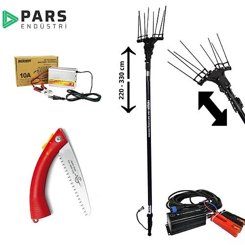 Pars Olive Premium Ak�l� Zeytin Hasat Makinas� + �arj Cihazi + Testere