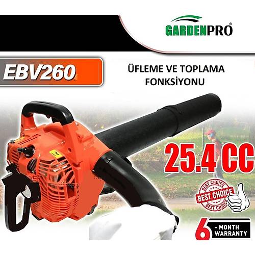 Gardenpro EBV 260 Benzinli Yaprak Toplama Ve fleme Makinesi
