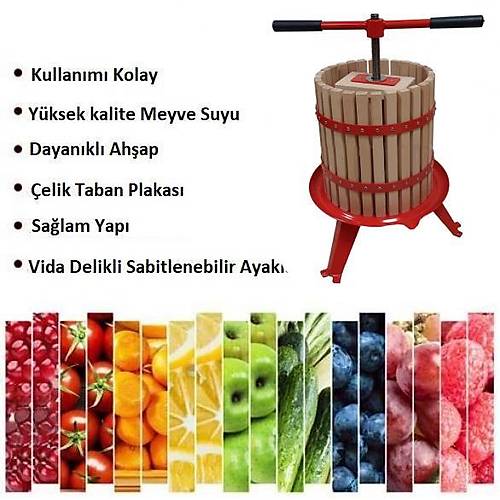 Fenglin FP 12 Ah�ap Meyve S�kma Presi 12 Lt